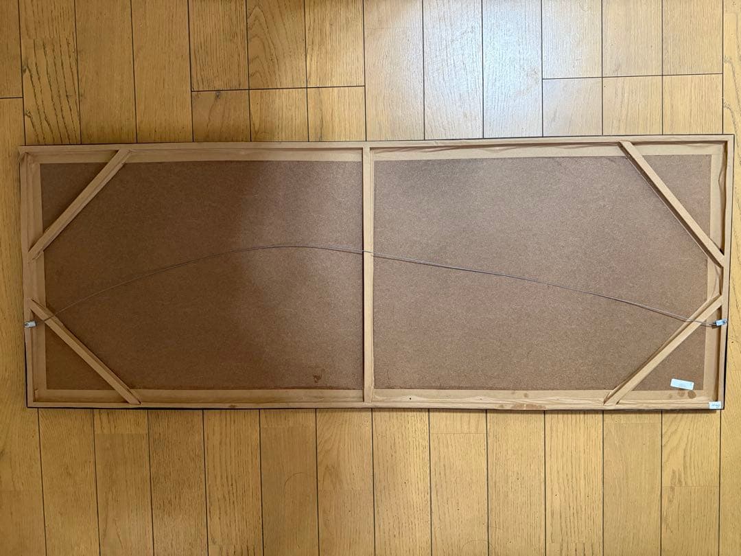 水彩画 抽象画 青と緑の作品