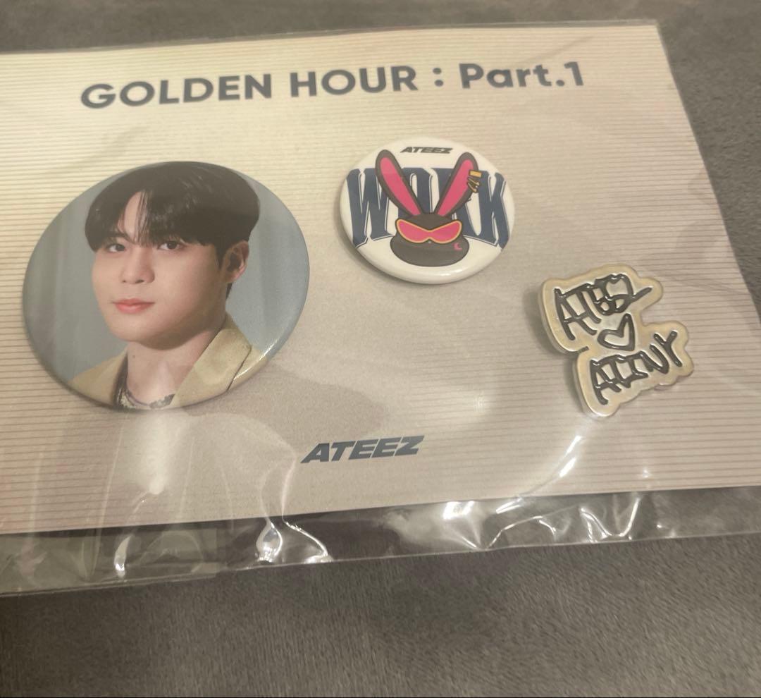ateez golden hour ポップアップ 缶バッジ コンプリート