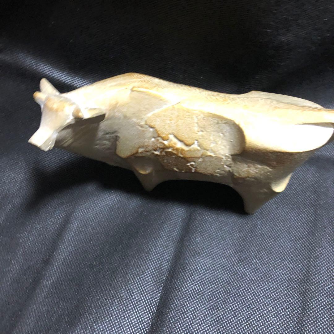 丑の置物 干支の置物 牛の置物 三枝惣太郎作品 高岡銅器の置物