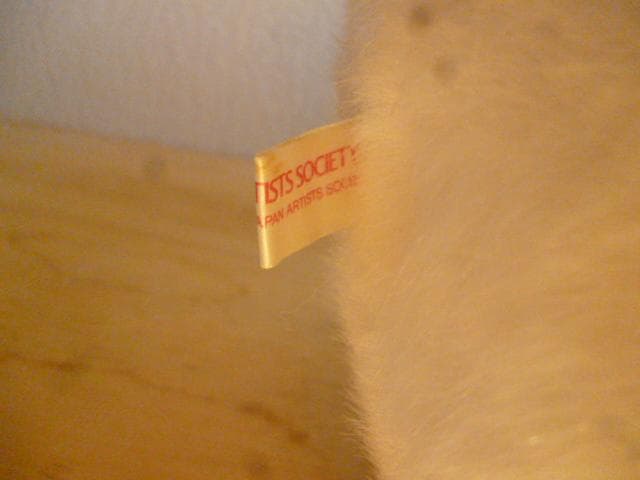 シルビア&シルベスター　レトロなぬいぐるみ　ホワイト猫型ぬいぐるみ 約４０cm