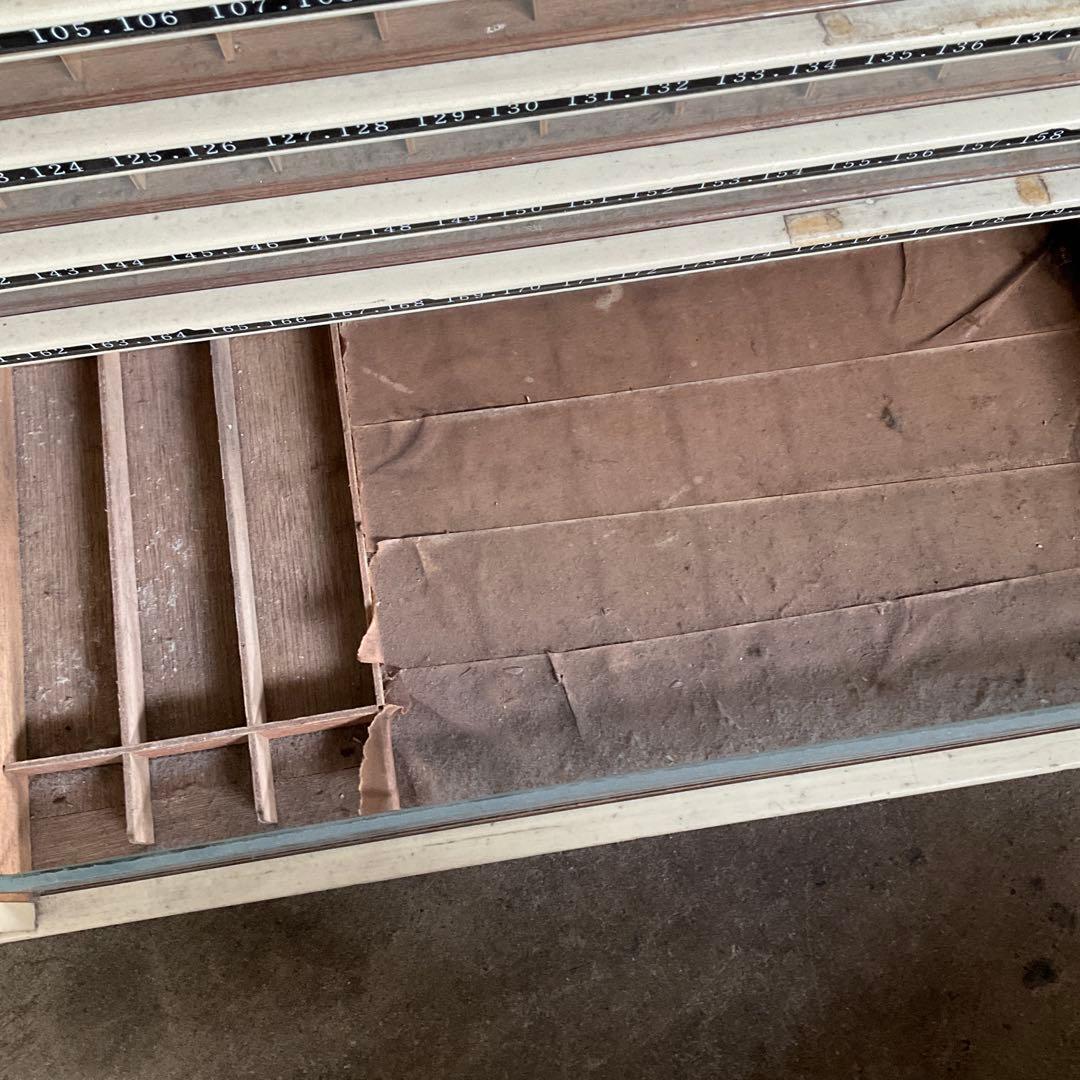 都羽根　糸収納棚　木製 陳列棚 引き出し　15段　昭和レトロ　アンティーク