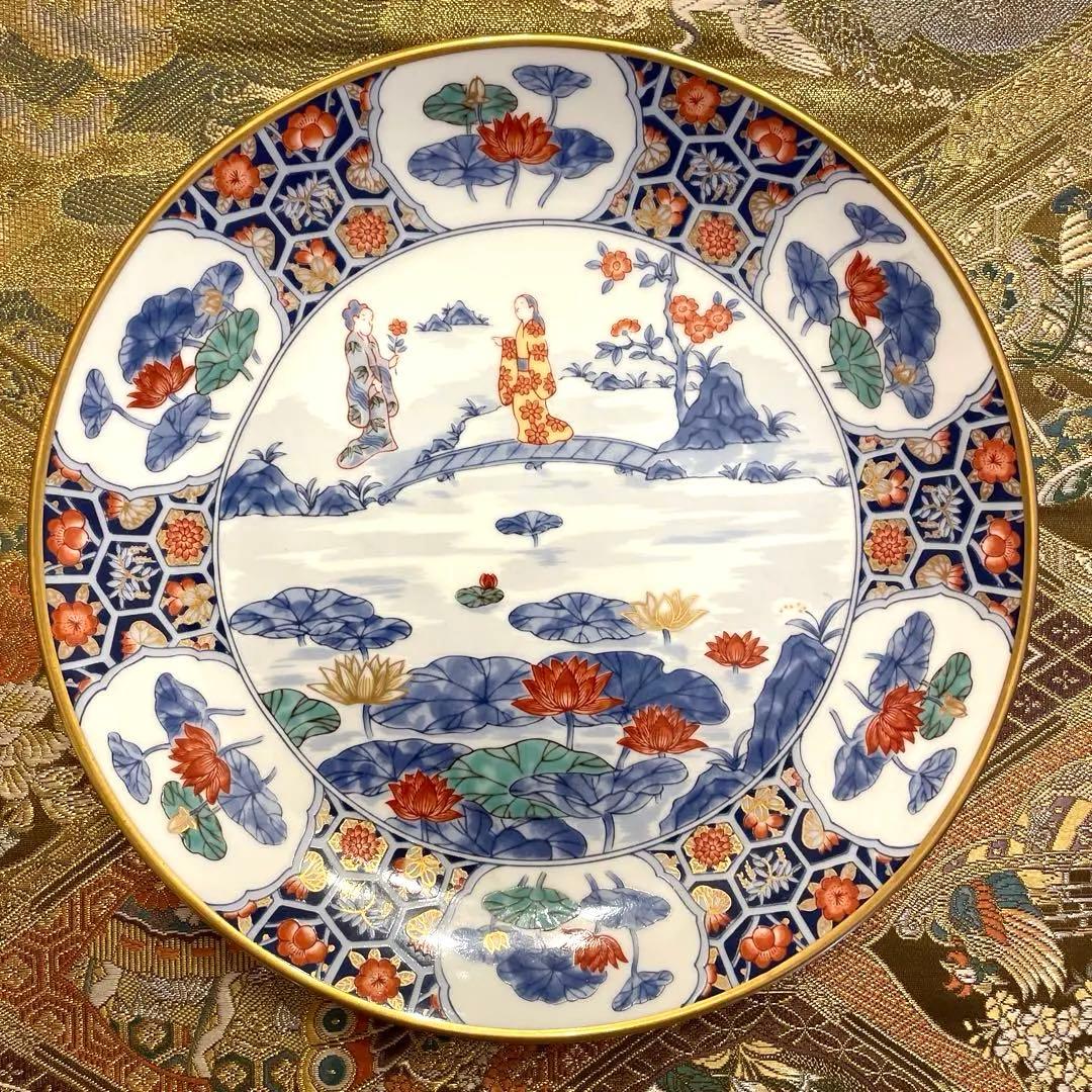 宮内庁御用達　香蘭社　謹製　フランクリン・ポーセリン 限定版絵皿 花の宴の内　5