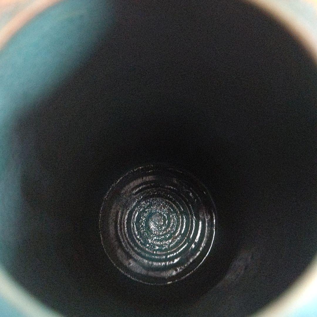 雲藍 花瓶 森野泰明 日本藝術院会員