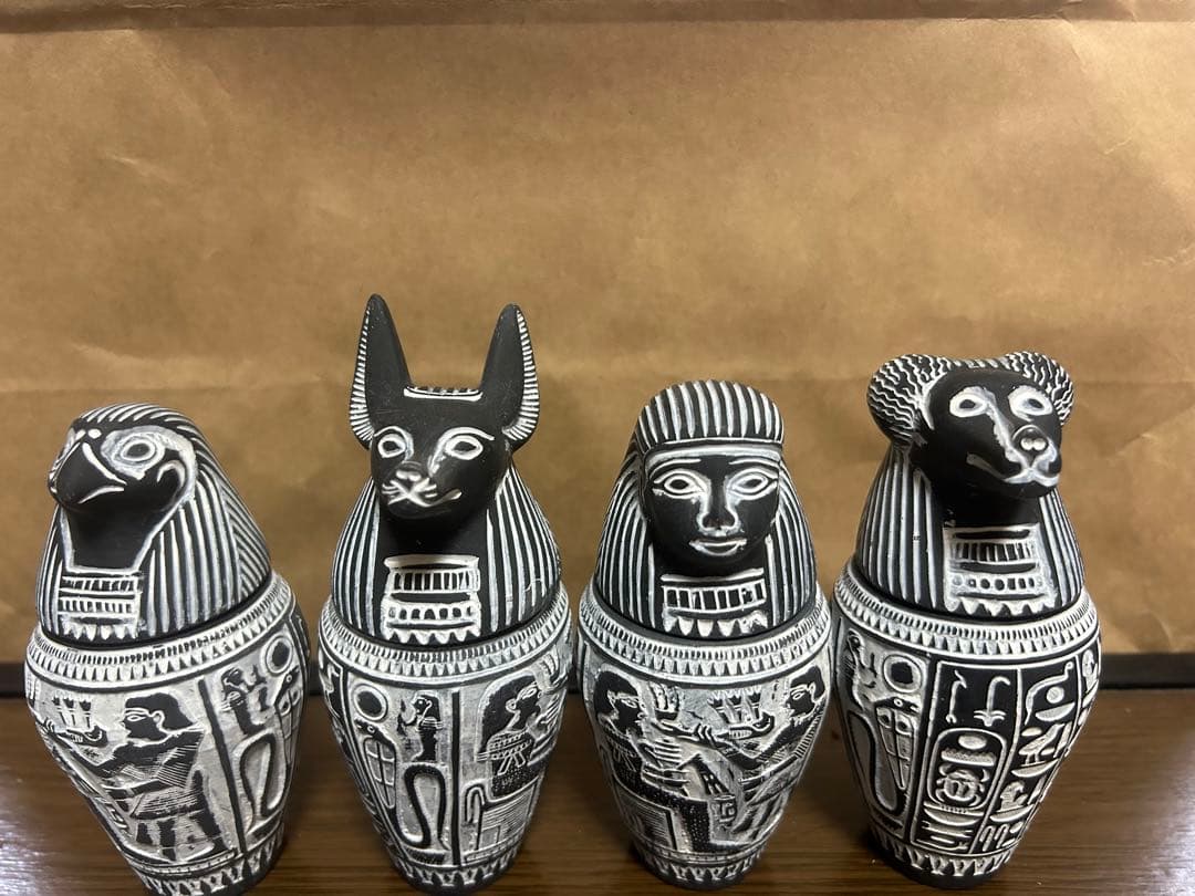 【エジプト工芸品】カノプス壺