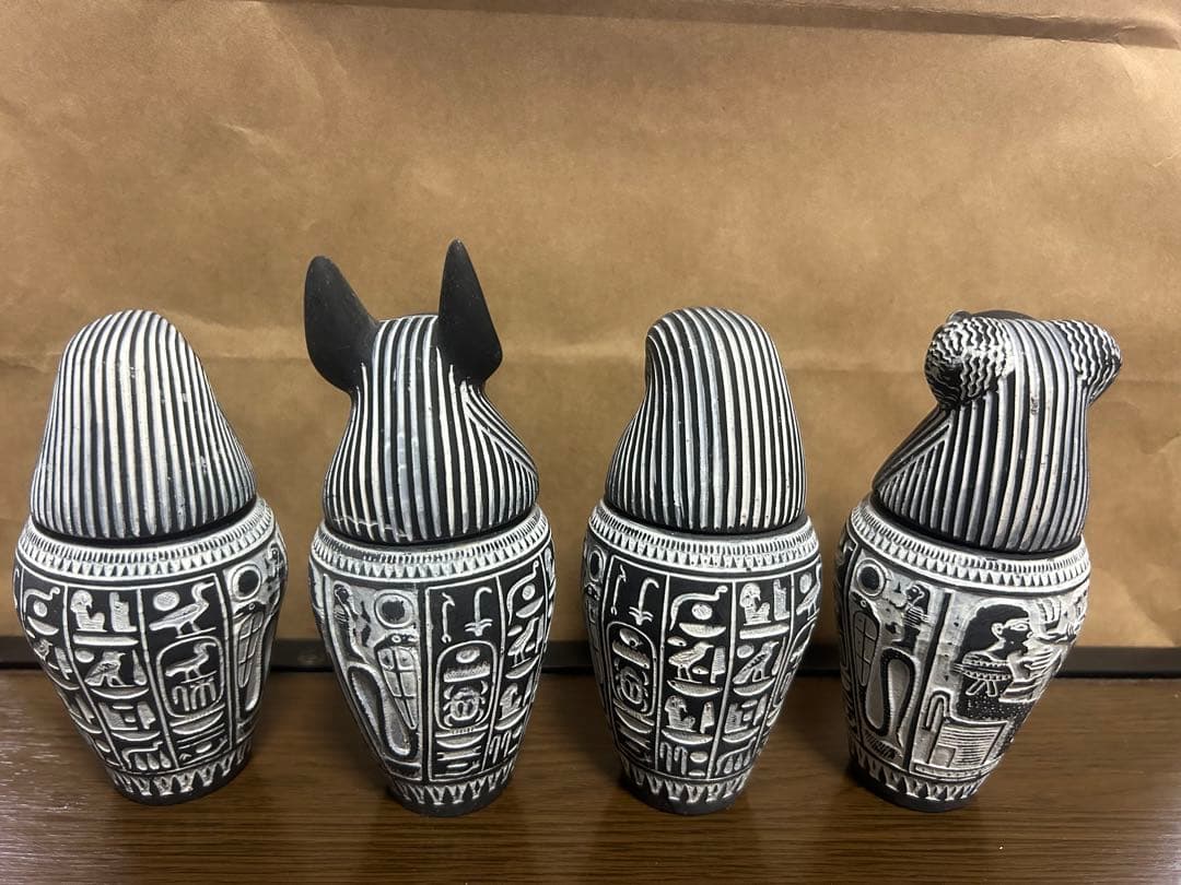 【エジプト工芸品】カノプス壺