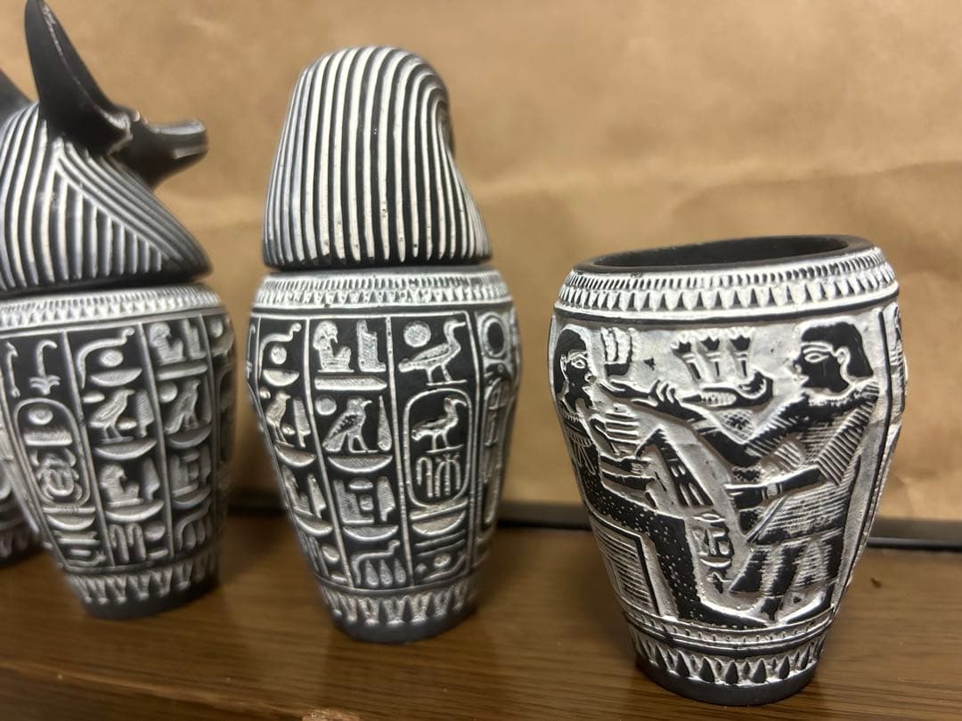 【エジプト工芸品】カノプス壺