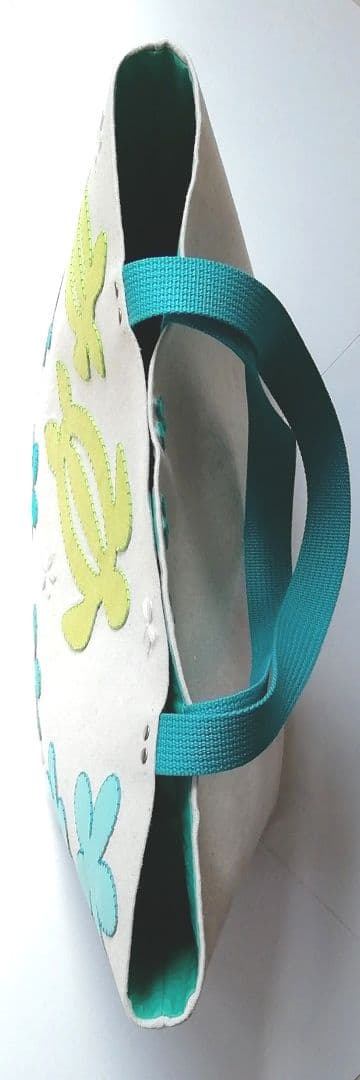 ハワイアンモチーフのハンドメイド·トートバッグ(大)