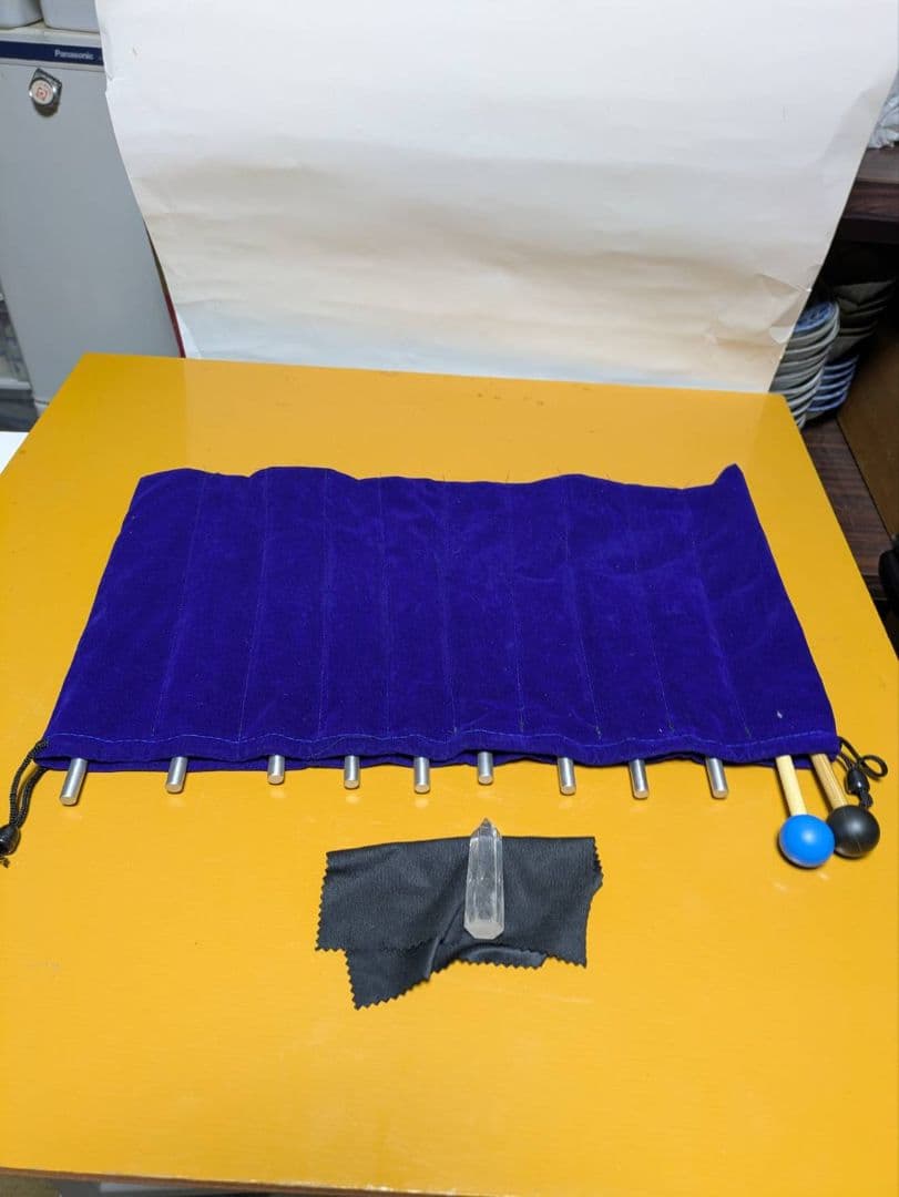 音叉　音叉セット　水晶柱付き