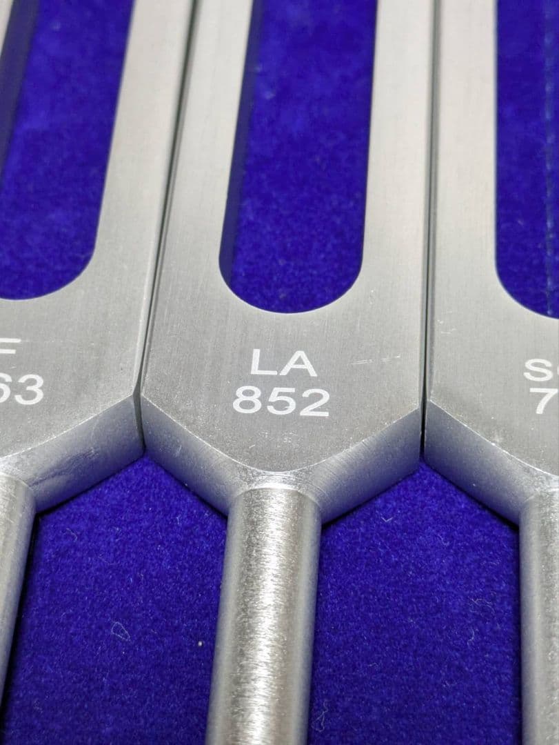 音叉　音叉セット　水晶柱付き