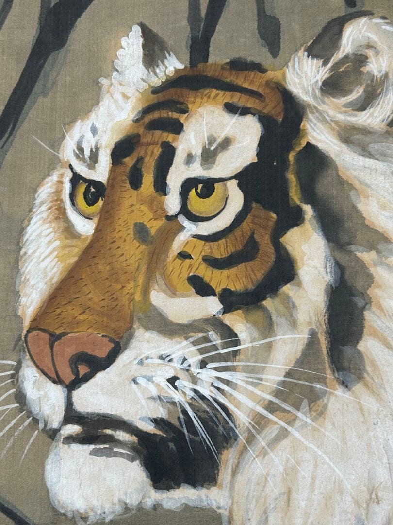 虎　掛け軸 掛軸 共箱あり