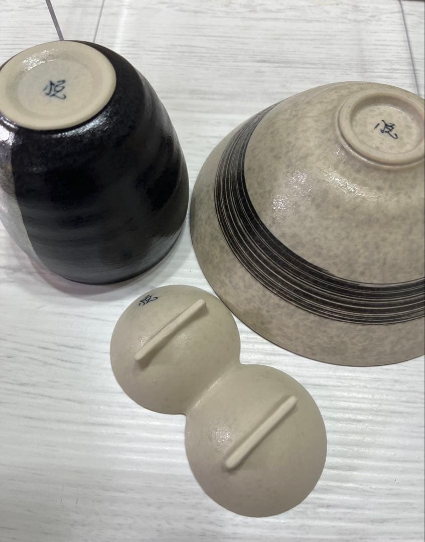 有田焼　悦山窯　マルチ丼ぶり　カップ　珍味入れ　金銀　各2個 美品