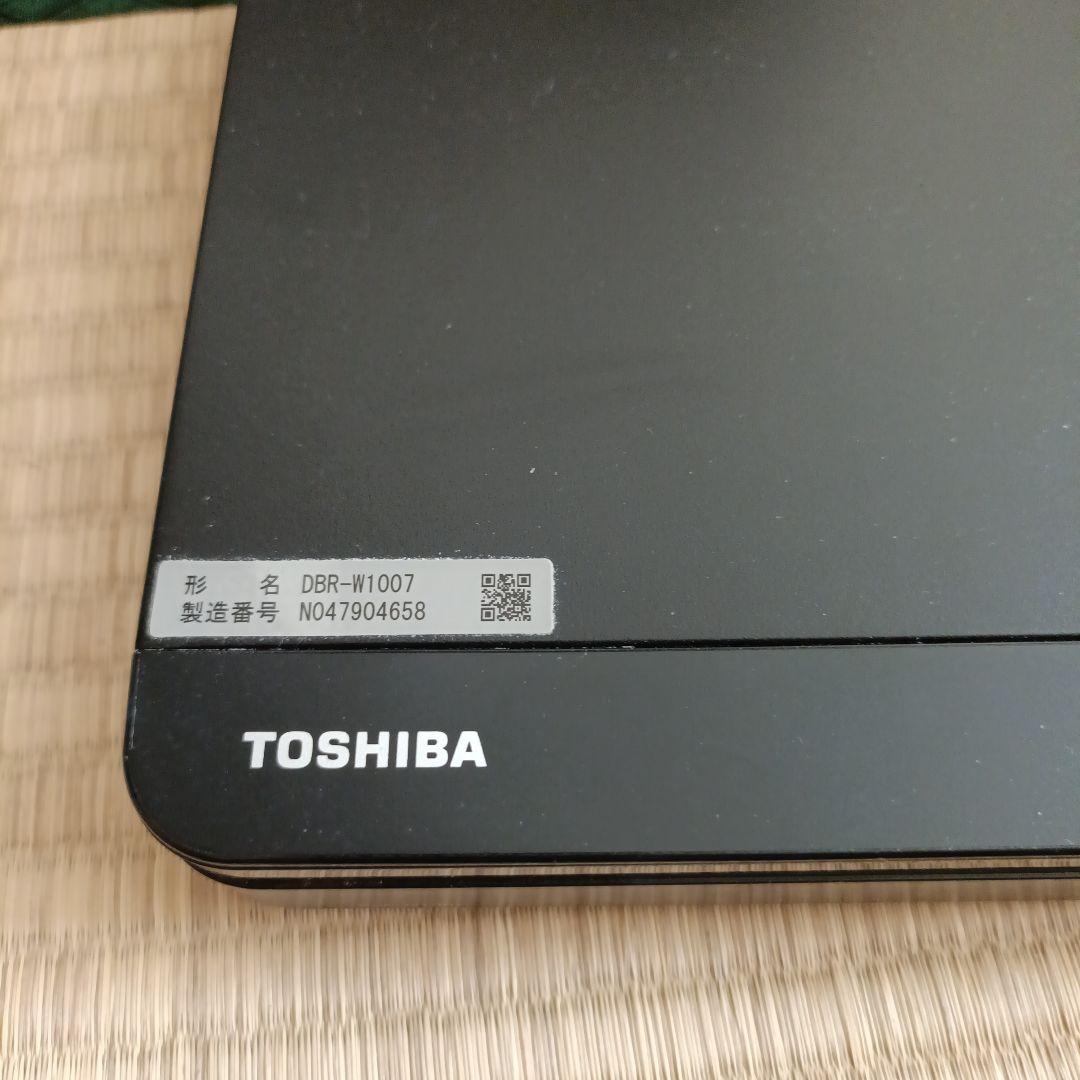 TOSHIBA DBR-W1007 ブルーレイレコーダー　中古