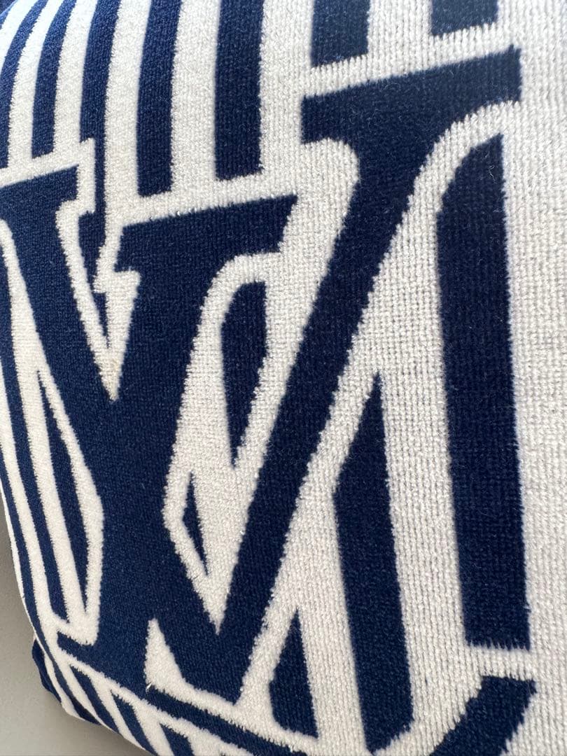 LOUIS VUITTONストライプロゴ クッション 保存袋付き