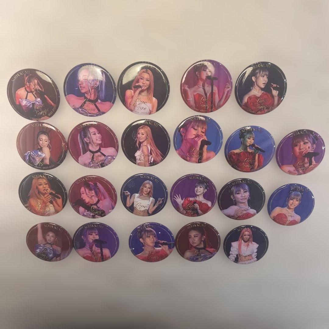 【まとめ売りでお得】倖田來未　Love＆Songs 2026 缶バッチ　22種