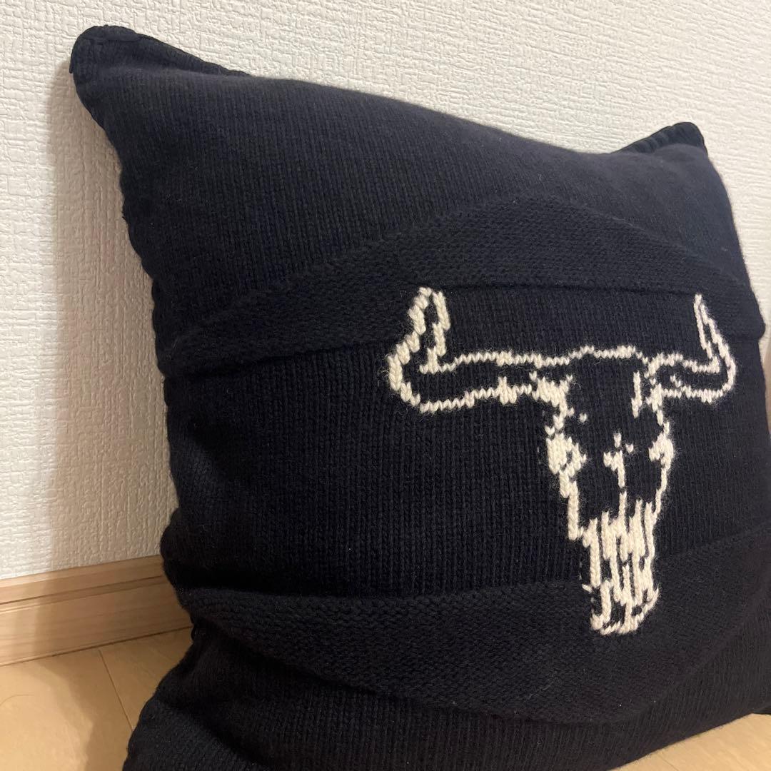 Ralph Lauren ラルフローレン クッション カバー ニット 黒