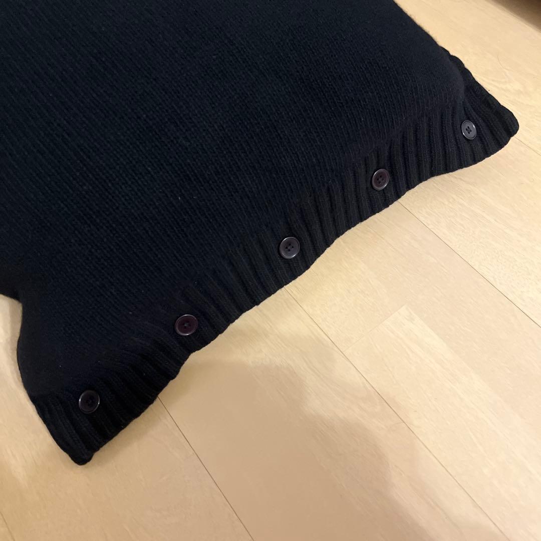 Ralph Lauren ラルフローレン クッション カバー ニット 黒