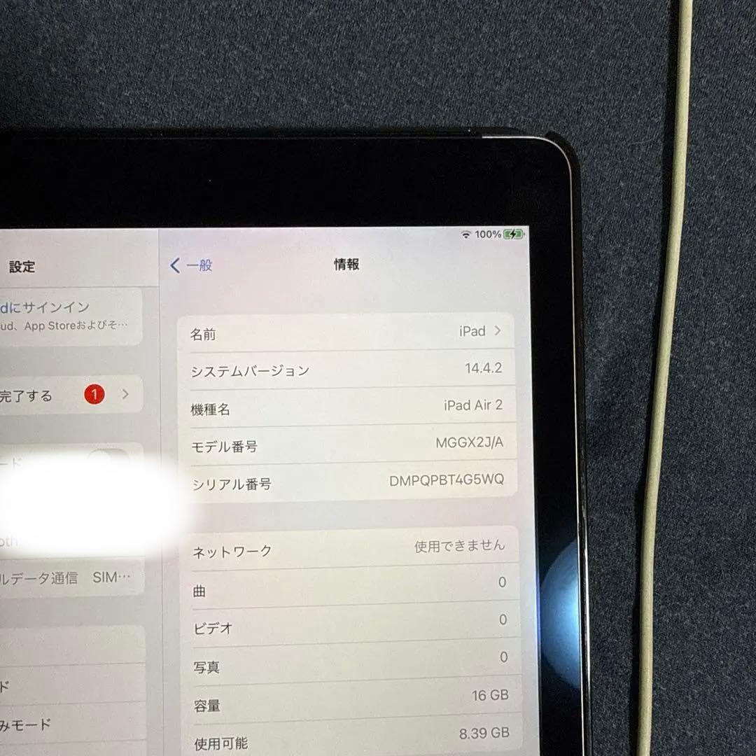 iPad本体 Apple iPad Air 2 16GB