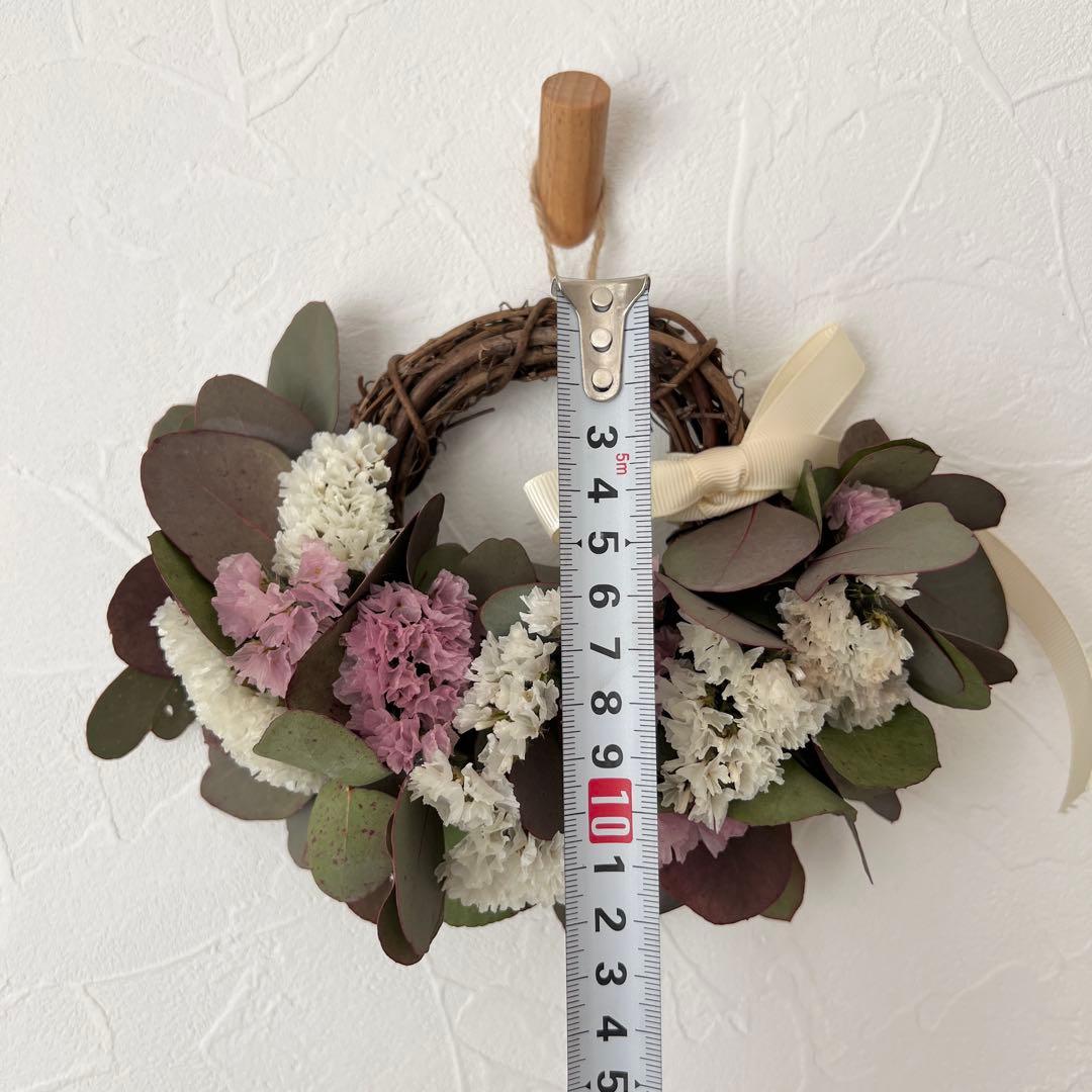 ポポラスとスターチスのハーフリース* * ラッピング無料 お洒落 プレゼント 春