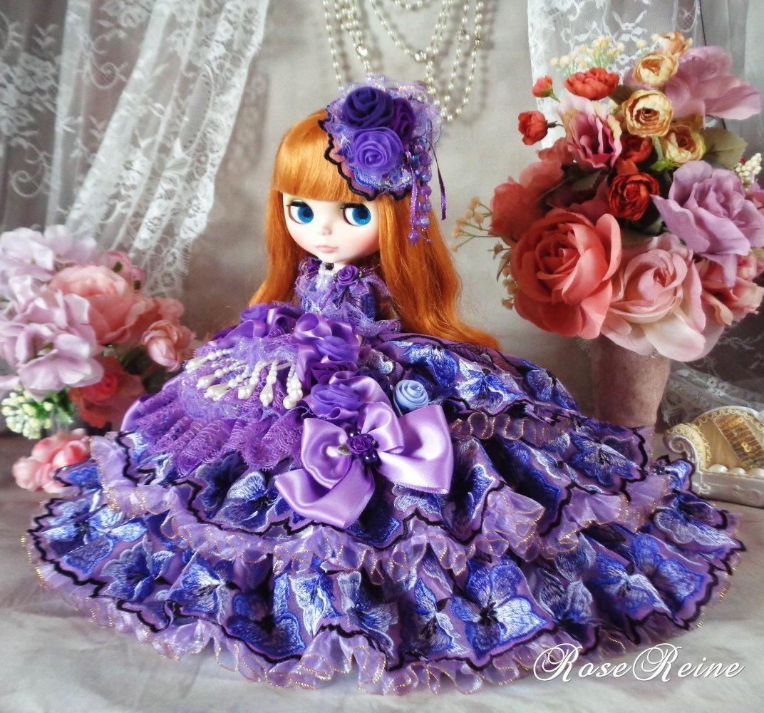 ベルサイユの薔薇 優美でミステリアスな豪華フリルドールドレス