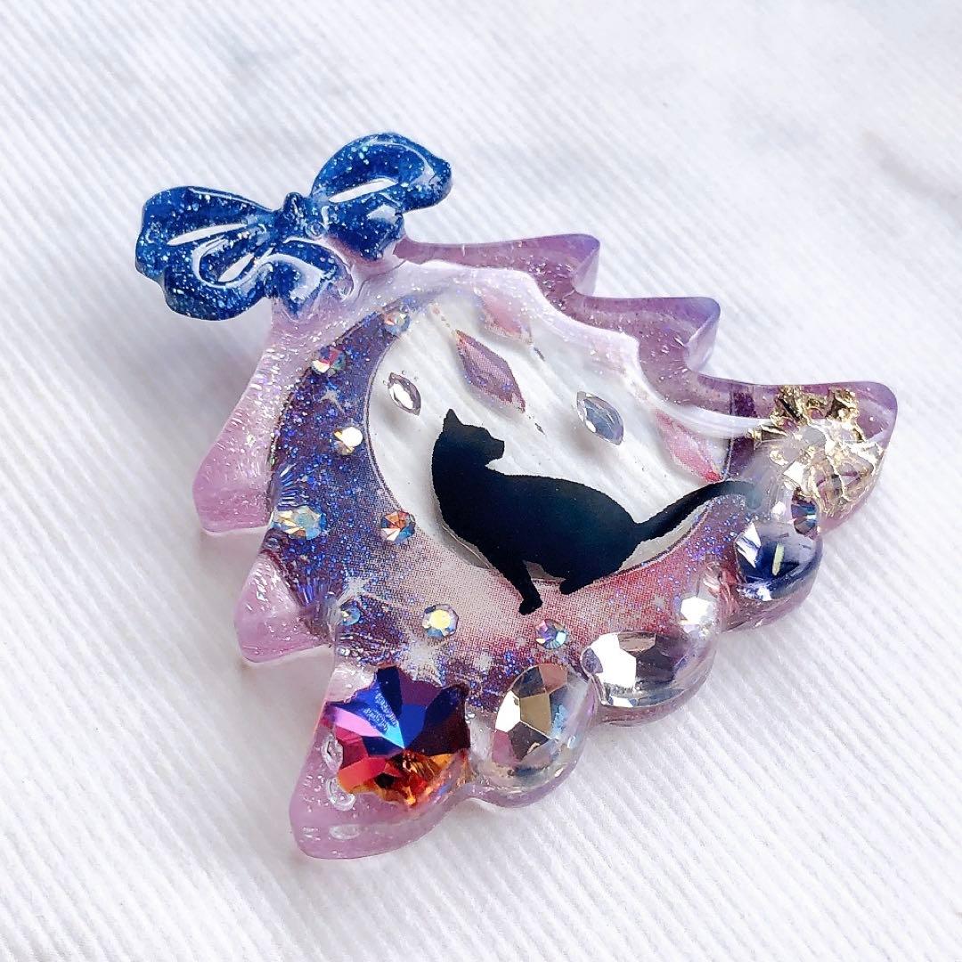 同梱100円引❤️No.2460 レジン ヘアゴム ♡ 猫 ネコ ねこ ♡