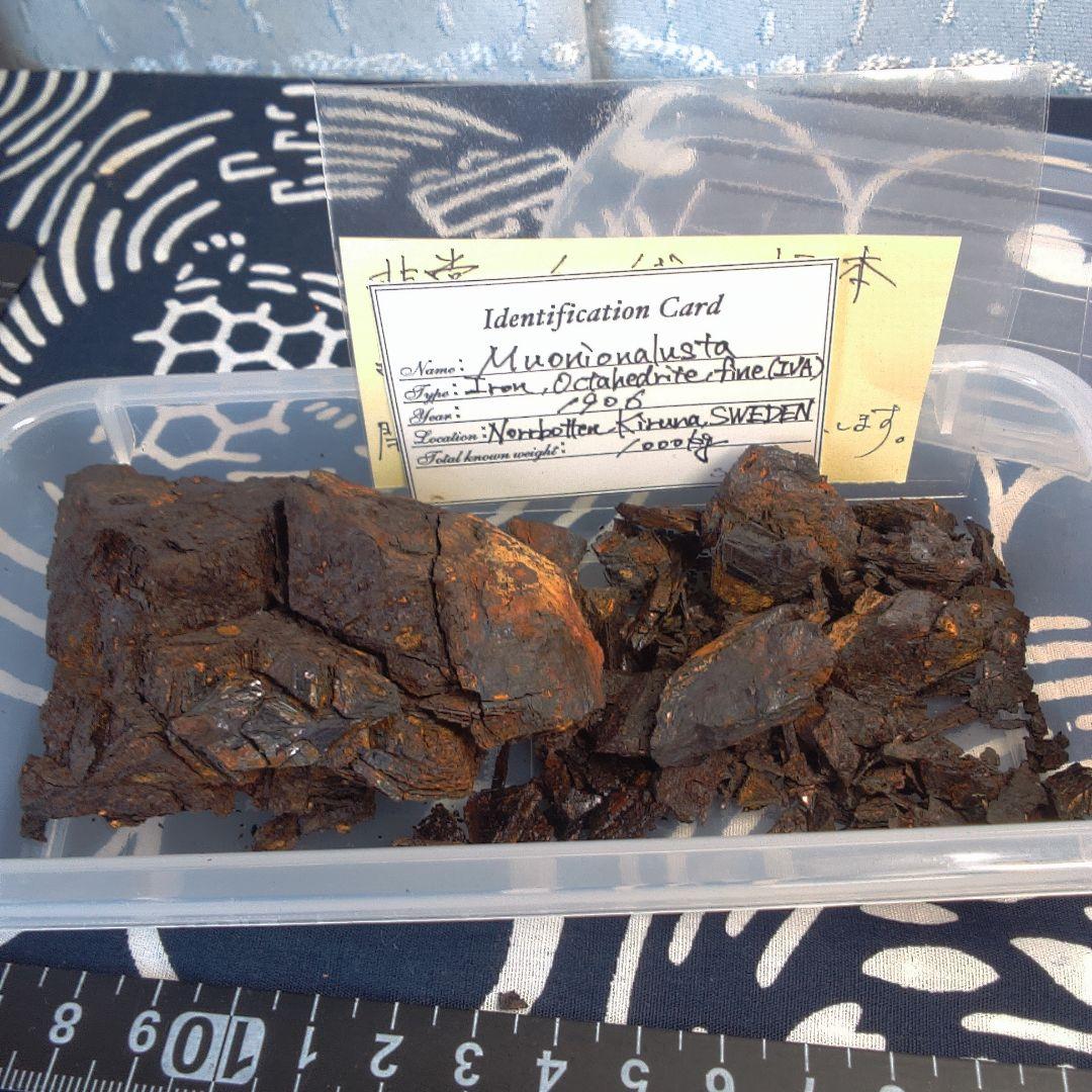 隕石 ？ Muonionalusta Meteorite もろいです。