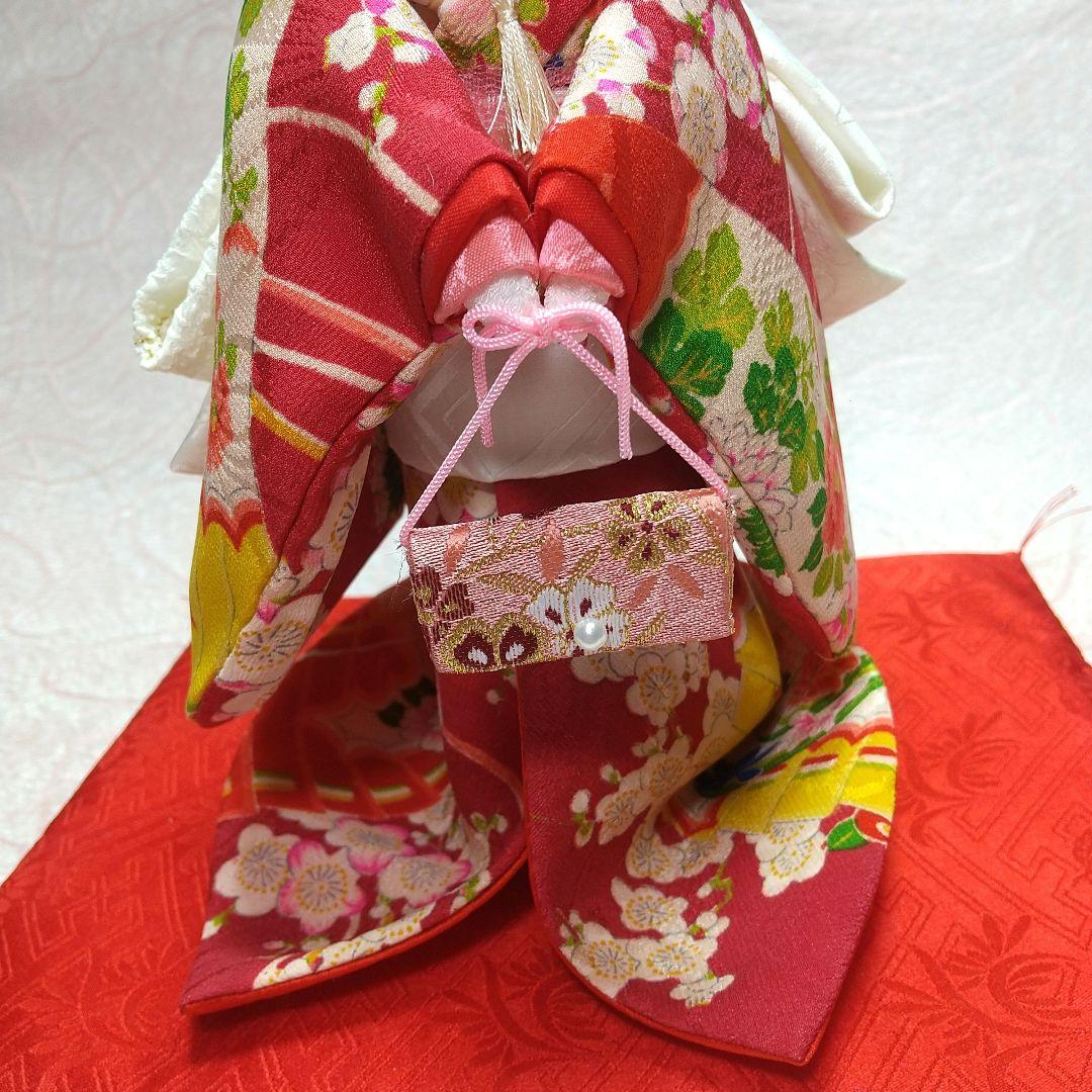 ちりめん細工 古布 うさぎの新郎新婦