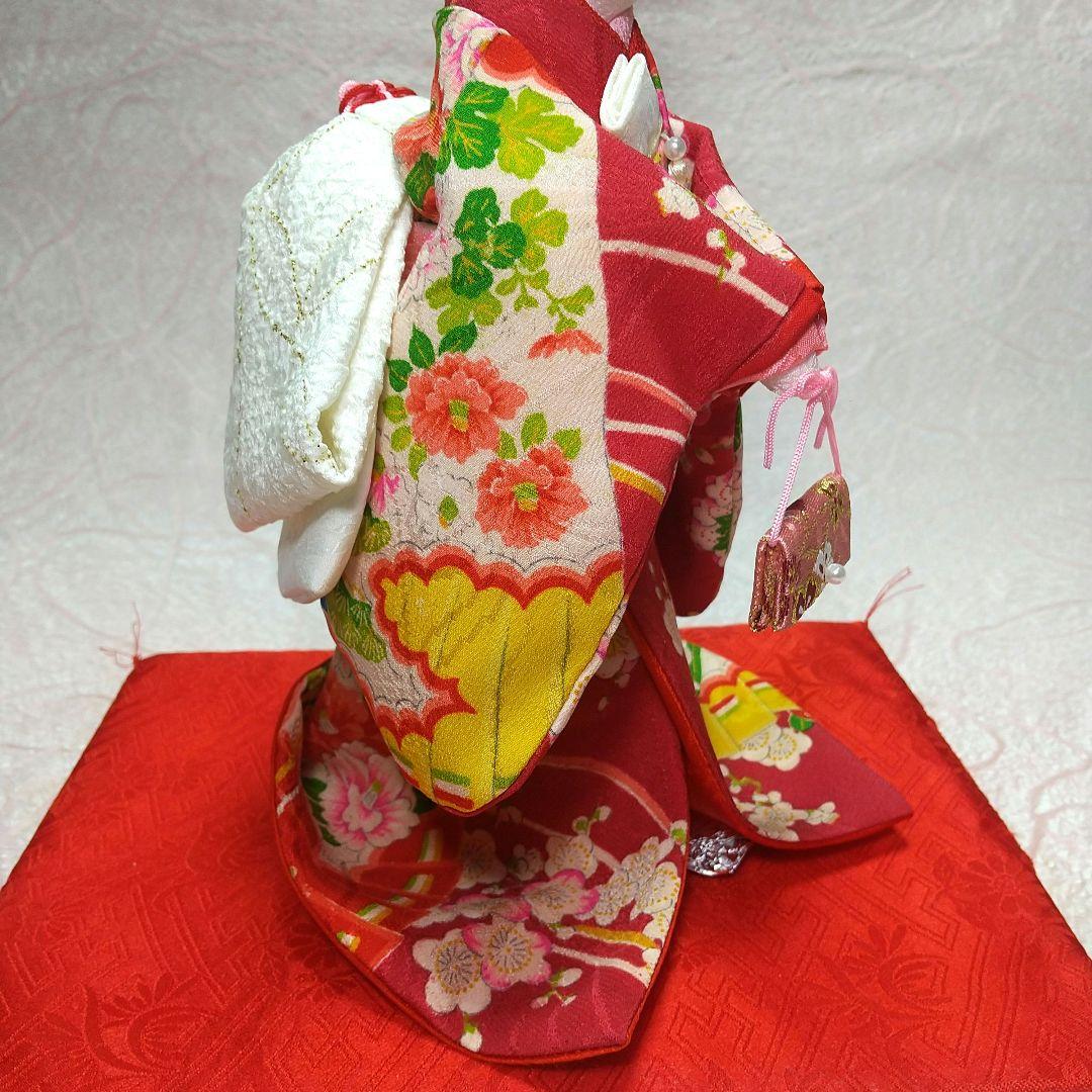 ちりめん細工 古布 うさぎの新郎新婦