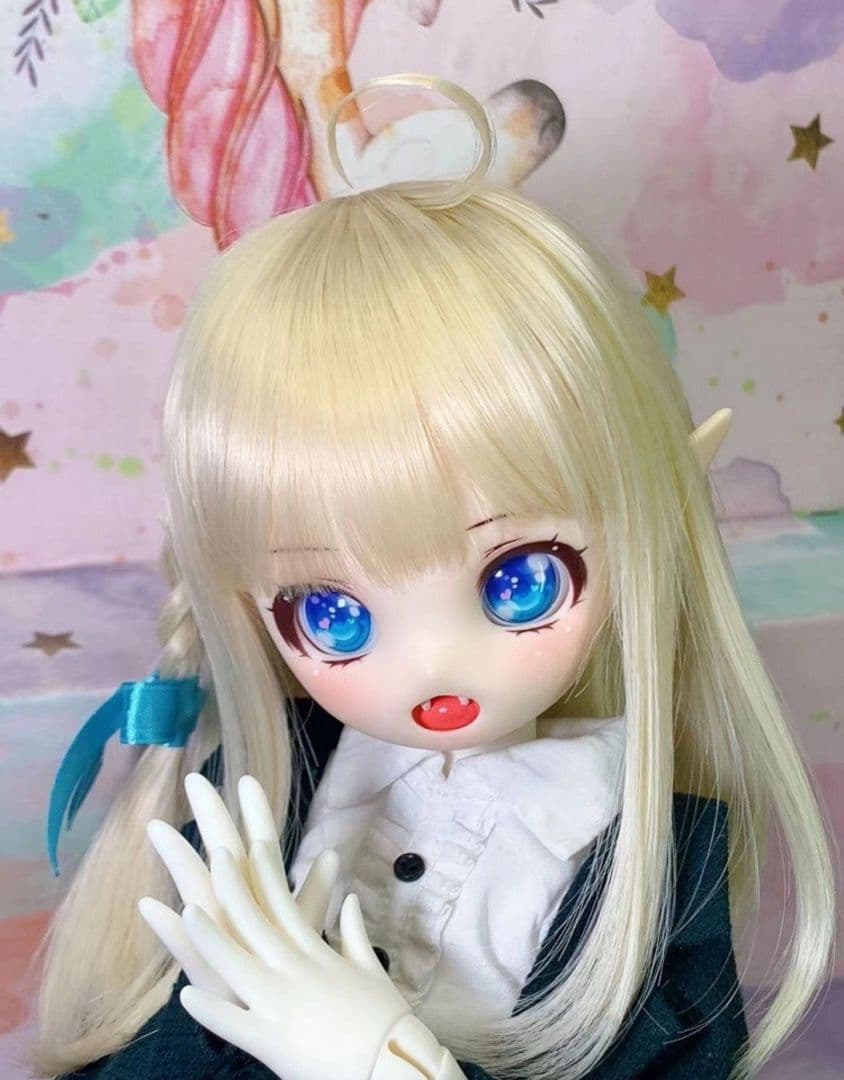 WG105 BJD 1/3 人形 ドール　用ウィッグ カツラ 耐熱 ハンドメイド