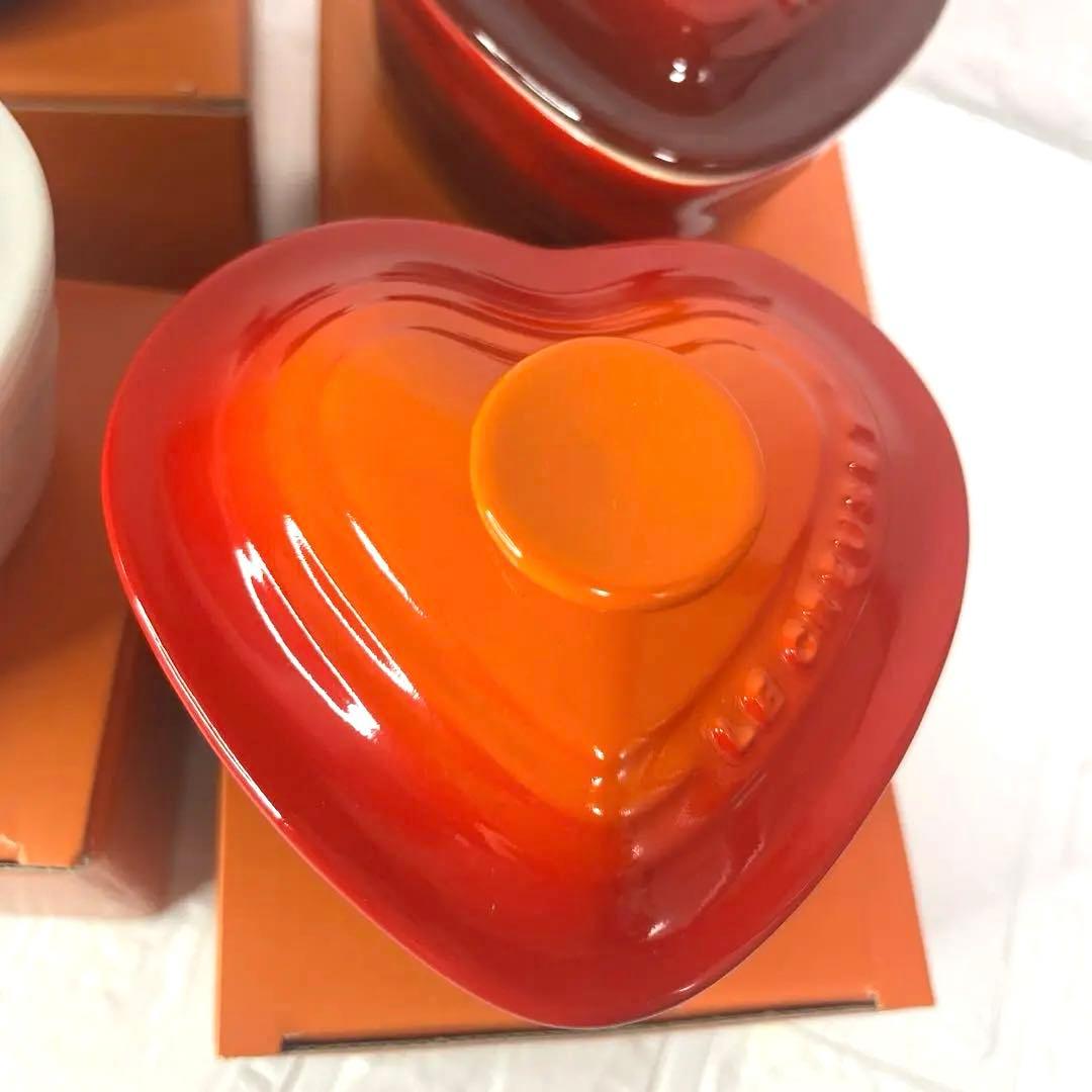 Le Creuset ル・クルーゼハート型ココット通常サイズ新品未使用4個セット