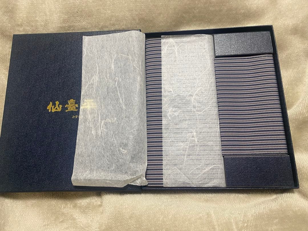 仙台平 長財布入&名刺入セット紳士用ギフトボックス