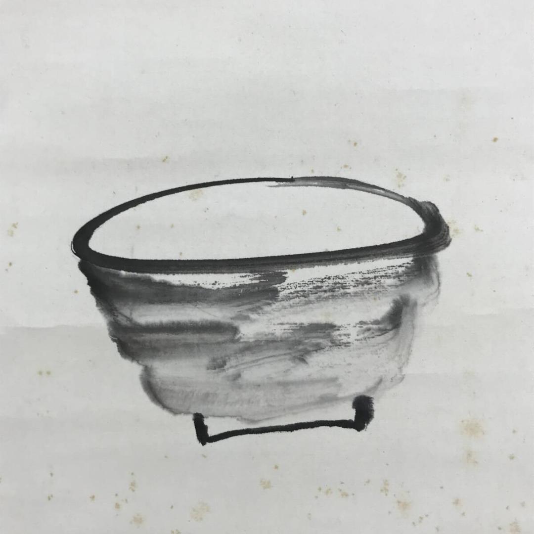 真作/永平寺第71世貫主/高階瓏仙/茶碗画賛/茶碗/掛軸☆宝船☆AH-801