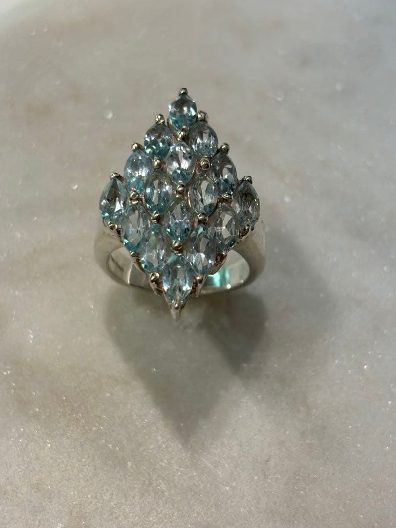 ビジュマム　ブルートパーズリング　10.5号　新品・未使用