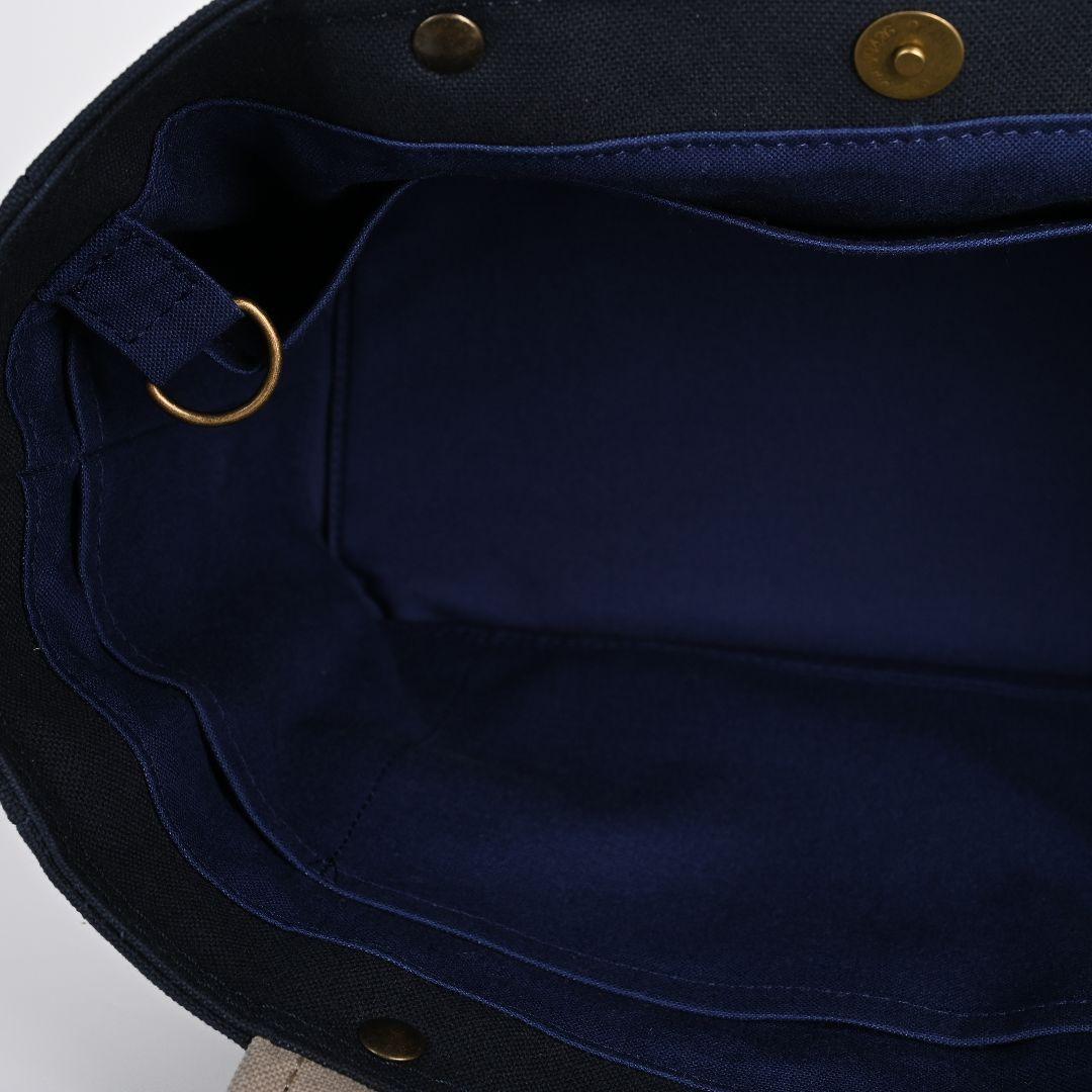 [アリス]8号/11号×旧倉敷帆布×8番糸 サイドポケットなしトートL