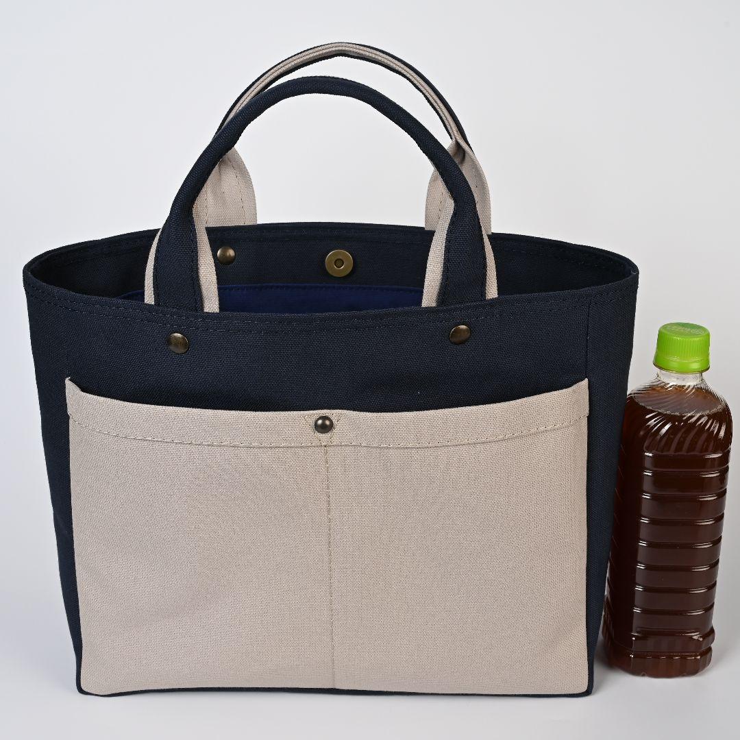 [アリス]8号/11号×旧倉敷帆布×8番糸 サイドポケットなしトートL