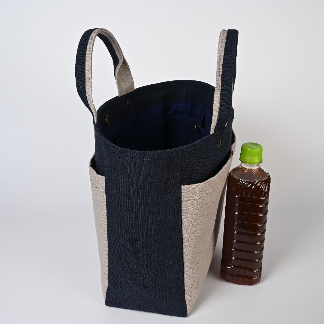 [アリス]8号/11号×旧倉敷帆布×8番糸 サイドポケットなしトートL