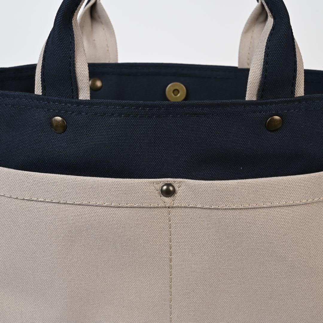 [アリス]8号/11号×旧倉敷帆布×8番糸 サイドポケットなしトートL