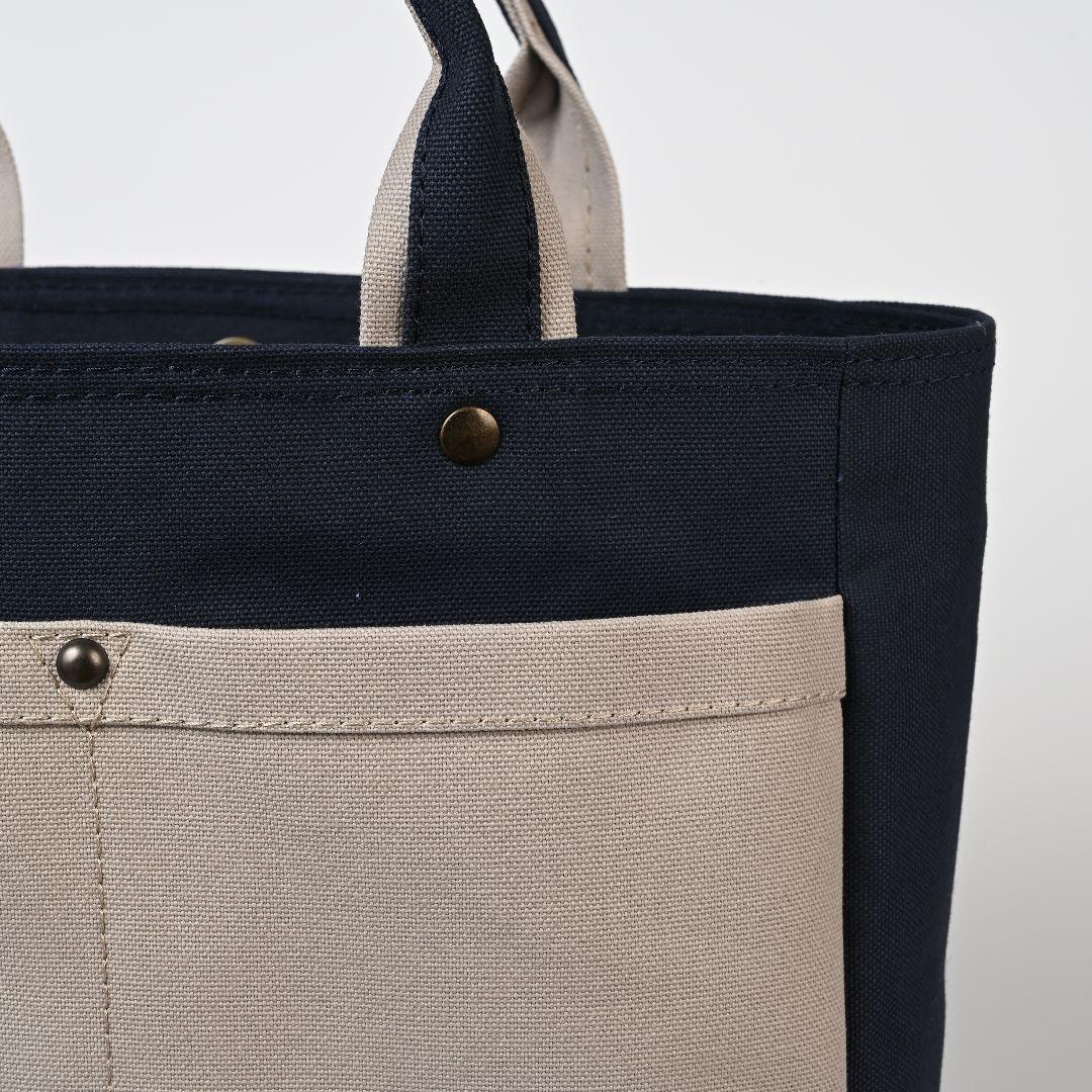 [アリス]8号/11号×旧倉敷帆布×8番糸 サイドポケットなしトートL