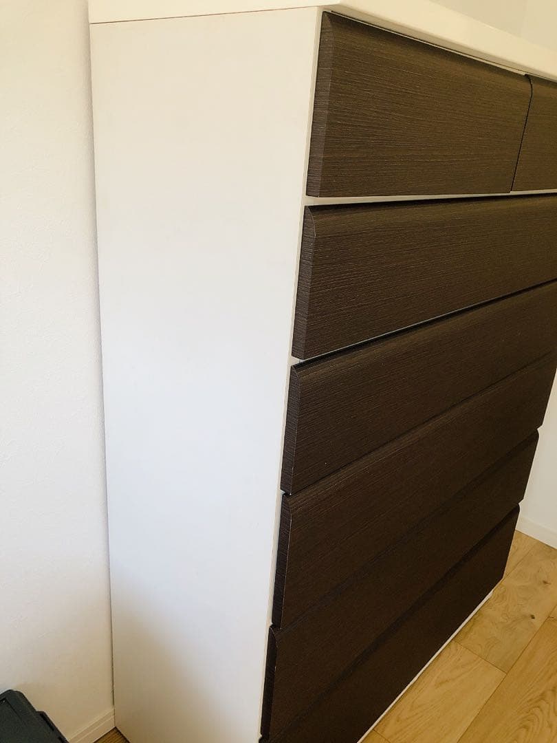 【3/30出荷予定】ニトリ 100cm シンプルモダン 6段チェスト ブラウン