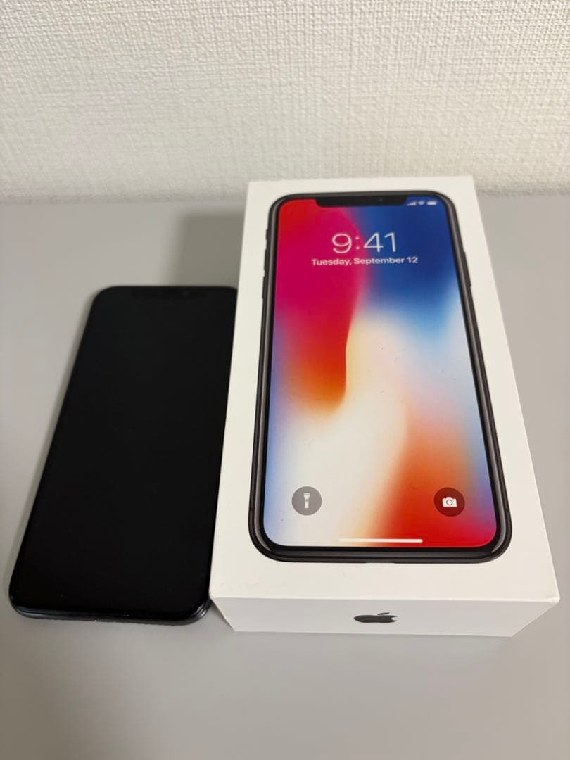 iPhone X 256GB 美品 フルセット 箱あり 動作良好