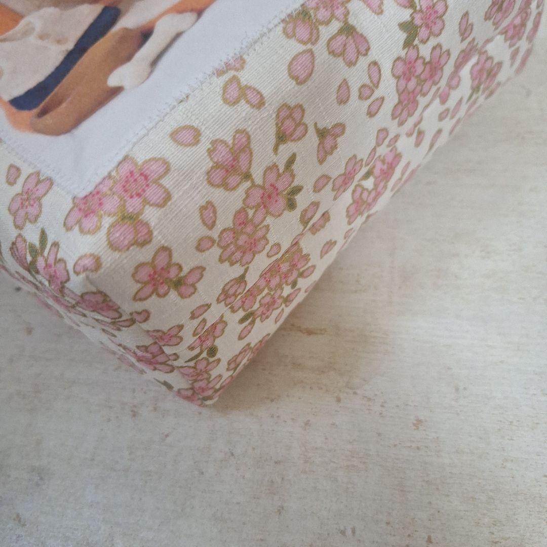 激レアパグパネル生地　ハンドメイド　まちなしバッグ　布バスケット　フラットポーチ