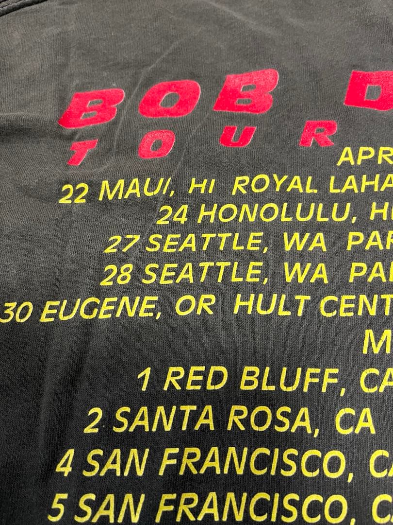 1992年BOB DYLANボブディラン ヴィンテージTツアーT Brockum