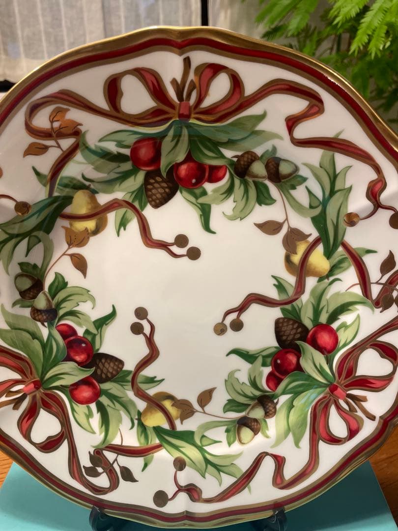 し*ん様 Tiffany ティファニーホリデープレート クリスマス　ガーランド