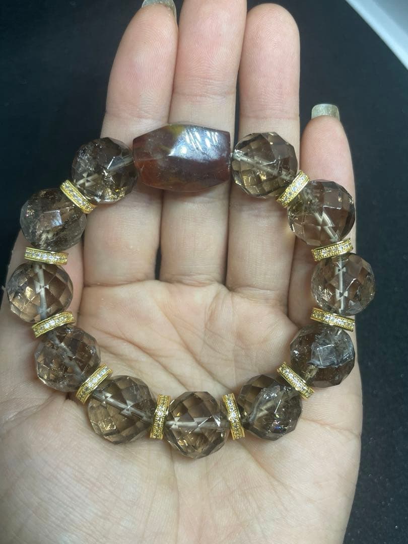 ガーデンクリスタル スモーキークォーツ 天然石ブレスレット