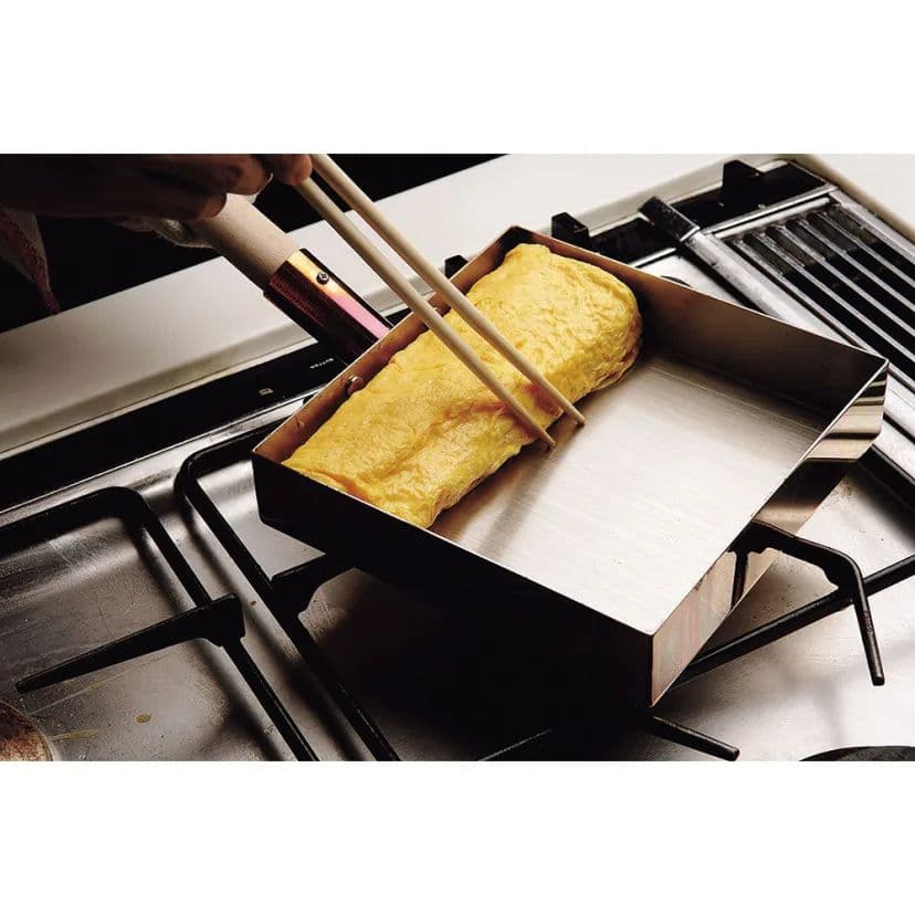 ダンチュウ 純銅玉子焼 木蓋付 18cm*18cm ●玉子焼き鍋。