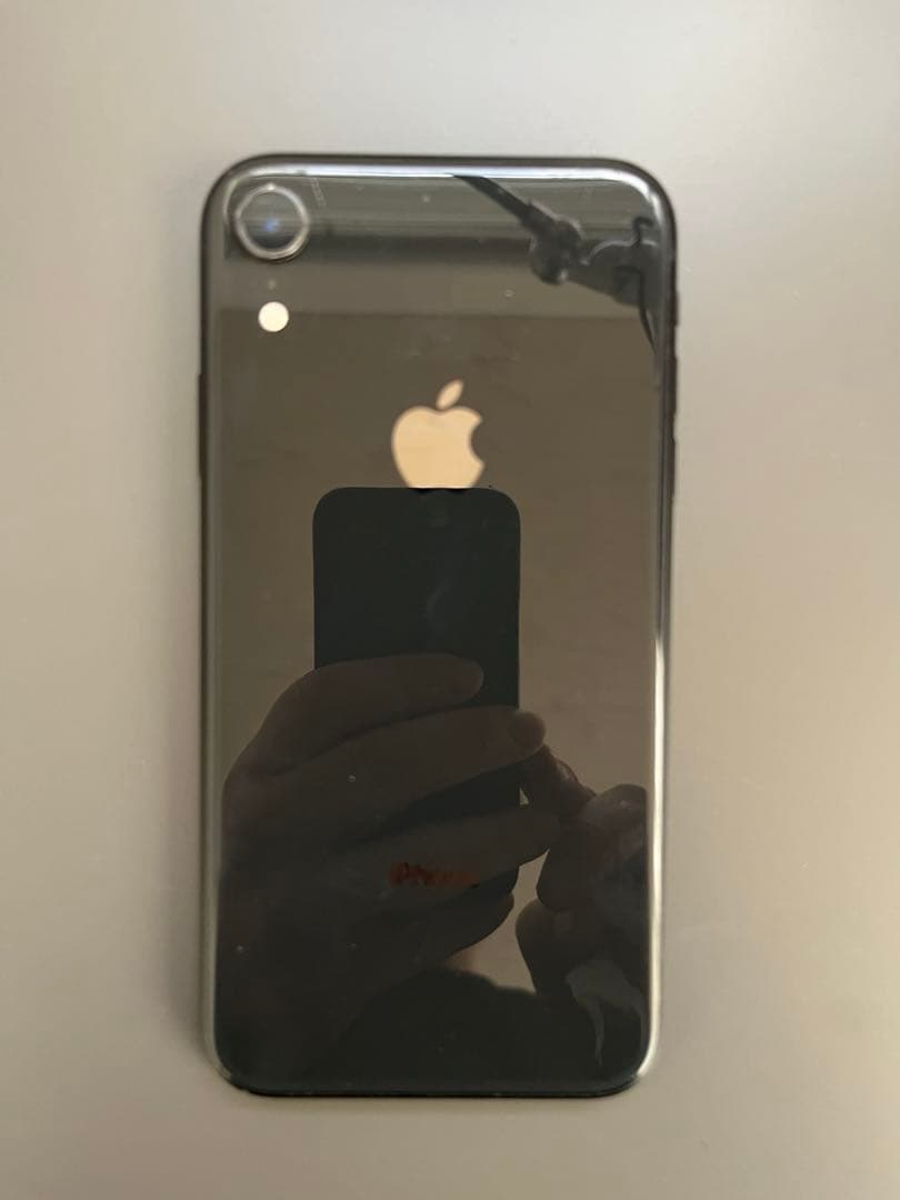 【128GB】iPhone XR Black バッテリー交換済Face ID不可