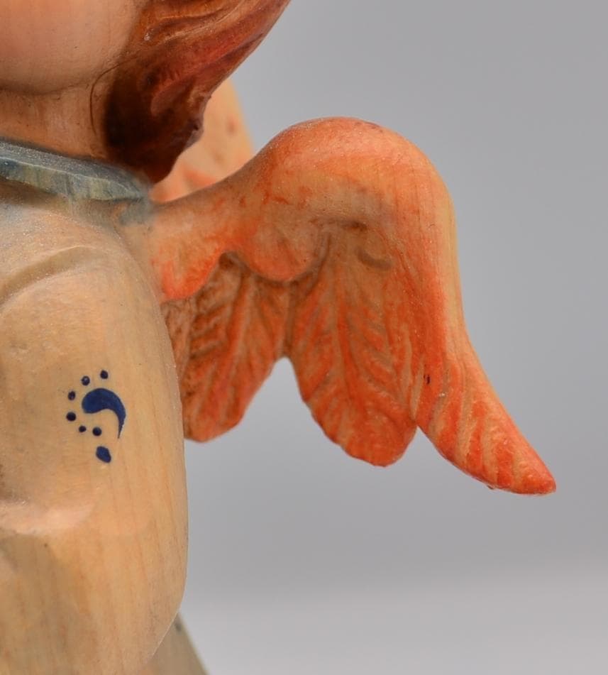 星を抱く天使　アンリ　ANRI　限定品　木彫り人形　イタリア　18ｃｍ