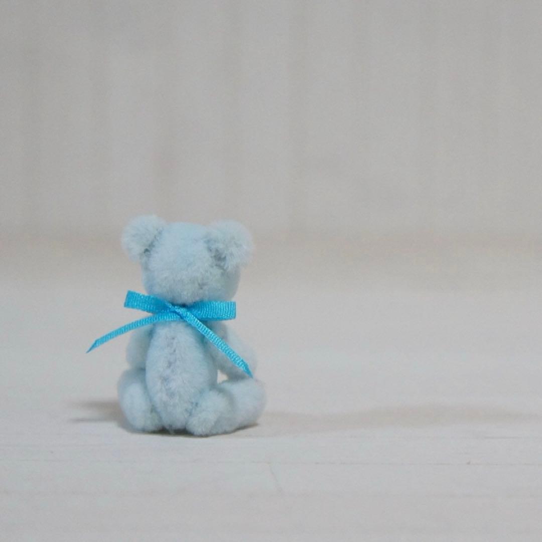 3.5cm ミニミニクマちゃん (ベビーブルー)