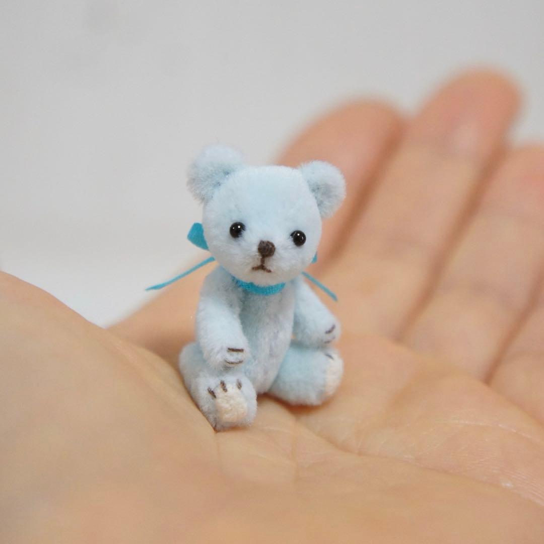3.5cm ミニミニクマちゃん (ベビーブルー)