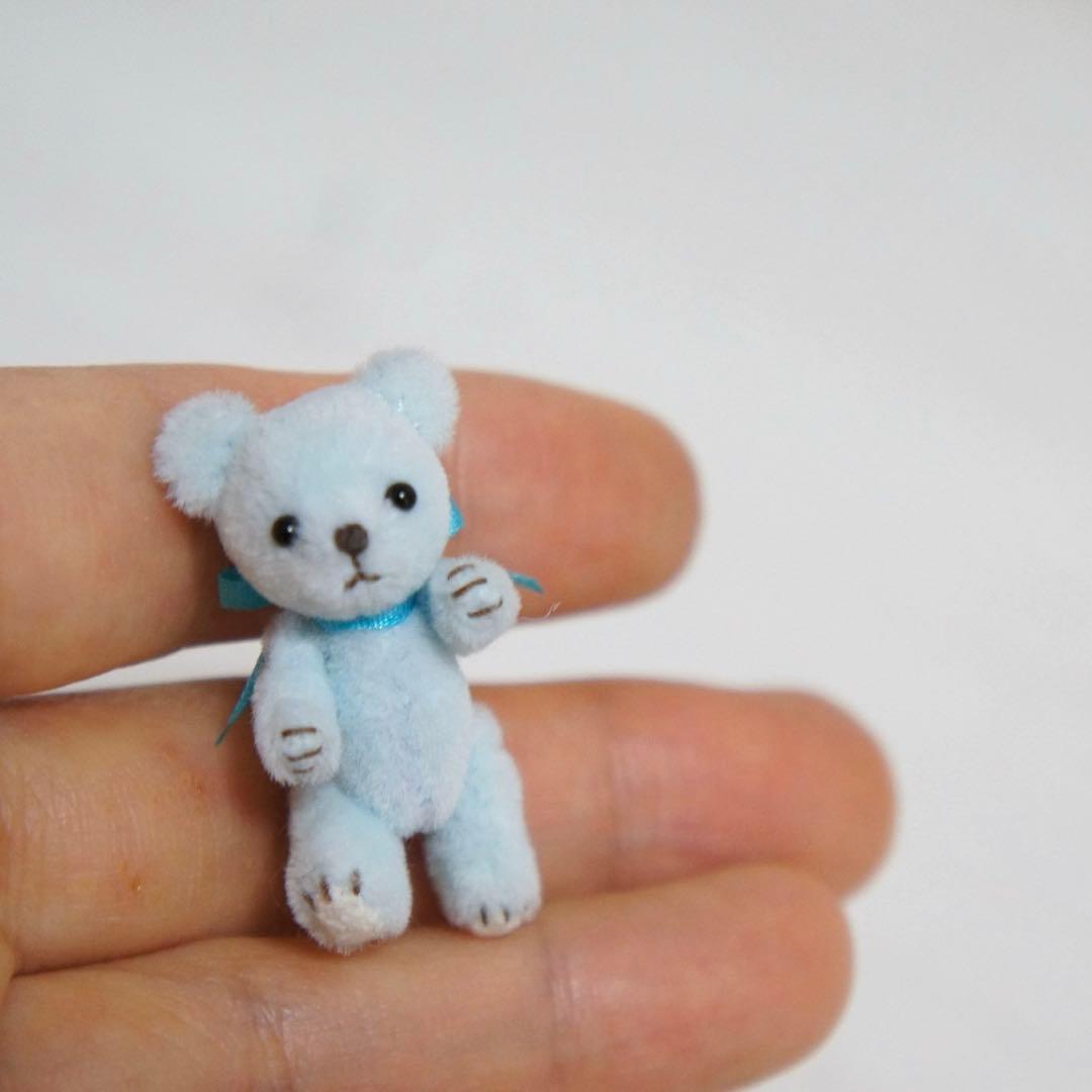 3.5cm ミニミニクマちゃん (ベビーブルー)