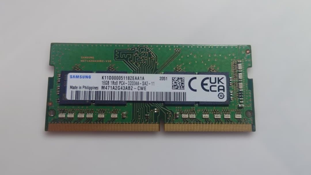 DDR4 48GB(16GB×3枚)PC4-3200A ノートPCメモリ